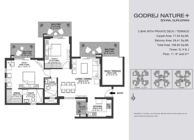 2 BHK - 102.94 Sq.M.